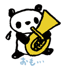 Brass panda club sticker #125704