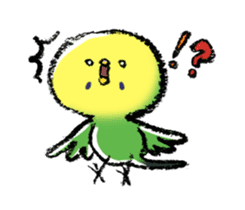 Budgerigar parakeet series sticker #126631