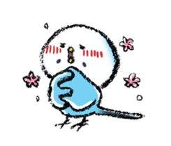 Budgerigar parakeet series sticker #126635