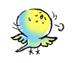 Budgerigar parakeet series sticker #126642