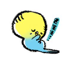 Budgerigar parakeet series sticker #126648