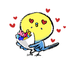 Budgerigar parakeet series sticker #126659