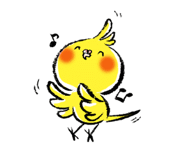 Parakeet cockatiel series sticker #127551