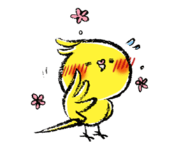 Parakeet cockatiel series sticker #127555