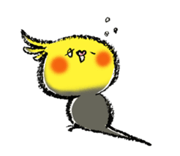Parakeet cockatiel series sticker #127574