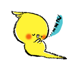 Parakeet cockatiel series sticker #127575