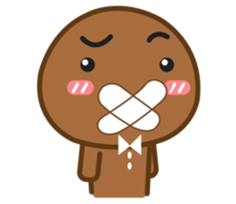 Mr. Brown Cookie sticker #127874