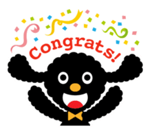 A lovely toy poodle(Black) sticker #128177