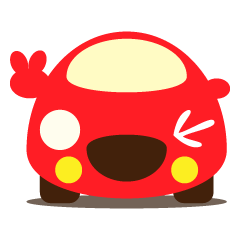 Cute Red Car