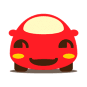Cute Red Car sticker #128862