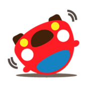 Cute Red Car sticker #128867