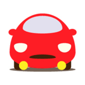 Cute Red Car sticker #128868