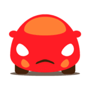 Cute Red Car sticker #128869