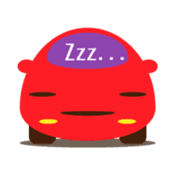 Cute Red Car sticker #128870
