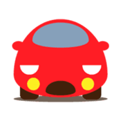 Cute Red Car sticker #128875