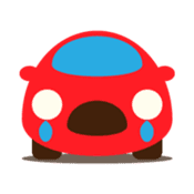 Cute Red Car sticker #128876