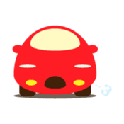 Cute Red Car sticker #128878