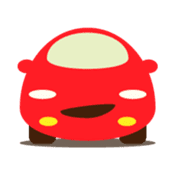 Cute Red Car sticker #128884