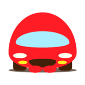 Cute Red Car sticker #128887