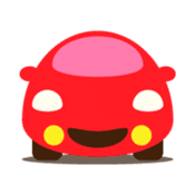 Cute Red Car sticker #128892
