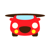 Cute Red Car sticker #128895