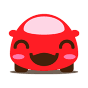 Cute Red Car sticker #128896