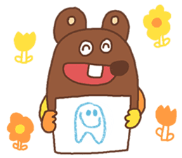 An incisor Bear sticker #129022