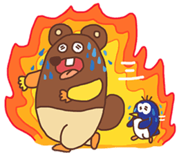 An incisor Bear sticker #129029