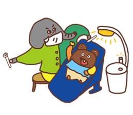 An incisor Bear sticker #129032