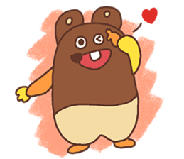 An incisor Bear sticker #129045