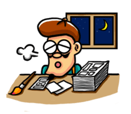 Beard painter ' s life sticker #129595