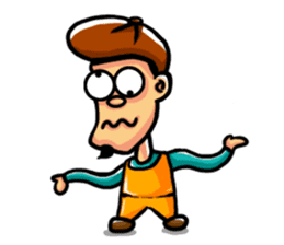 Beard painter ' s life sticker #129601