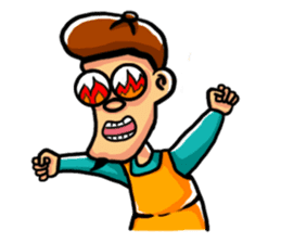 Beard painter ' s life sticker #129606