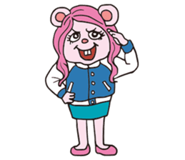 Funny Fuzzy Mouse 5 kawaii version sticker #130181