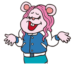 Funny Fuzzy Mouse 5 kawaii version sticker #130189