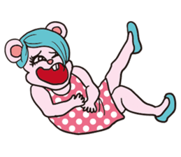 Funny Fuzzy Mouse 5 kawaii version sticker #130208