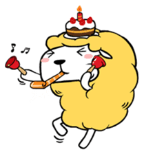 Eat All Day Sheep sticker #130300