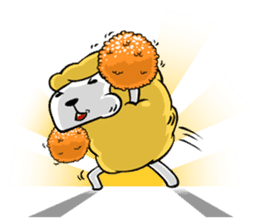 Eat All Day Sheep sticker #130307