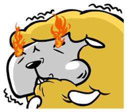 Eat All Day Sheep sticker #130309