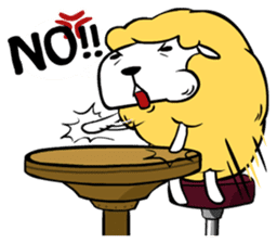 Eat All Day Sheep sticker #130311