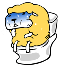 Eat All Day Sheep sticker #130313