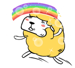 Eat All Day Sheep sticker #130327