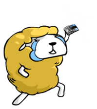 Eat All Day Sheep sticker #130328