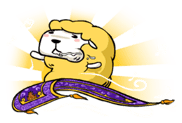 Eat All Day Sheep sticker #130332