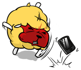 Eat All Day Sheep sticker #130334