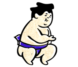sumo wrestler"yuruizeki" sticker #130540