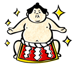 sumo wrestler"yuruizeki" sticker #130541