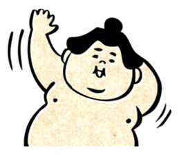 sumo wrestler"yuruizeki" sticker #130542
