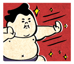 sumo wrestler"yuruizeki" sticker #130544