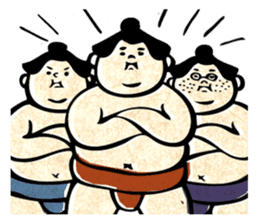 sumo wrestler"yuruizeki" sticker #130547